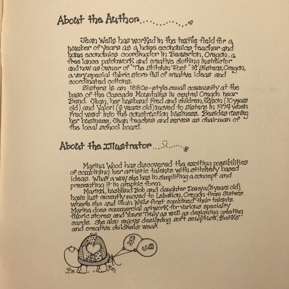 New Beginnings Quilted Jackets Vests Pattern Book Yours Truly Jean Wells 1979 - Picture 11 of 12